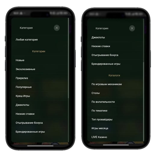 Каталог развлечений в Riobet Casino